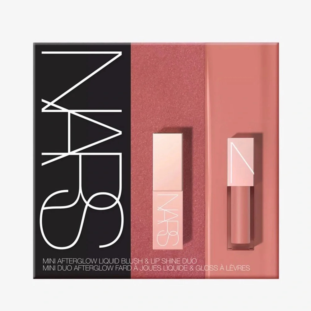 New NARS Mini Afterglow liquid blush & lip shine duo Dolce Vita